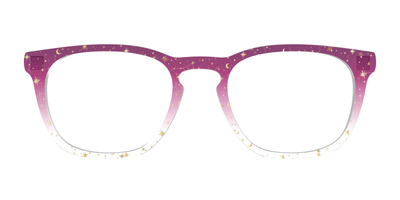 The Pink Ombre Gold Foil Crystal - Front Top Thumbnail - Pair Eyewear