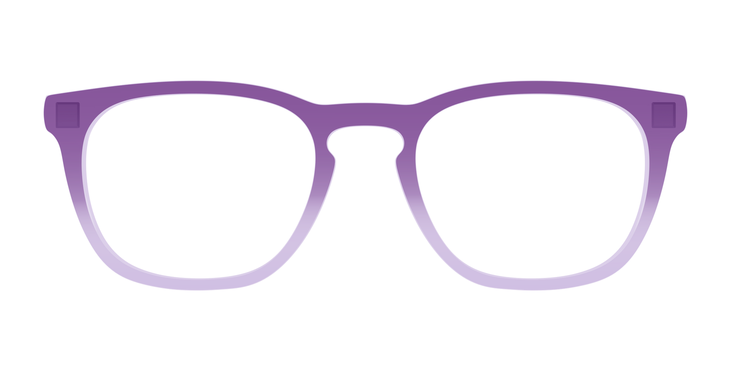 The Plum to Lilac Gradient Crystal - Front Top Image - Pair Eyewear