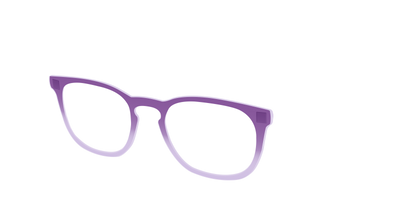 The Plum to Lilac Gradient Crystal - Angle Top Thumbnail - Pair Eyewear