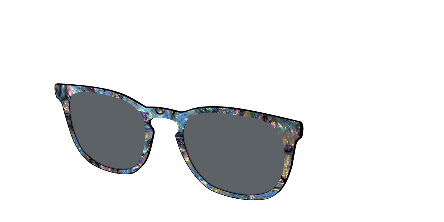 The Polarized Midnight Abalone Sun Top - Angle Top Image - Pair Eyewear