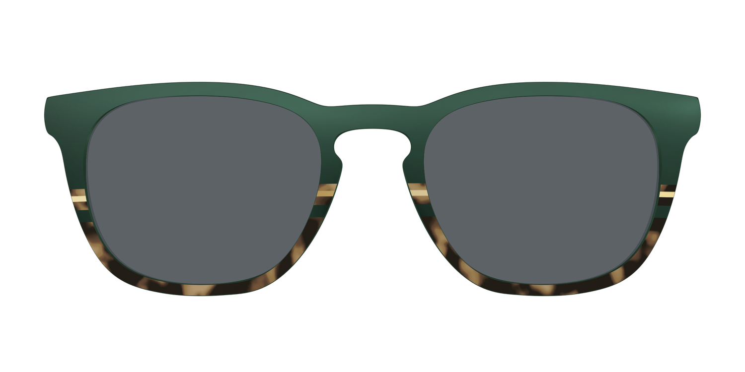 The Polarized Spruce Tortoise Sun Top - Front Top Image - Pair Eyewear