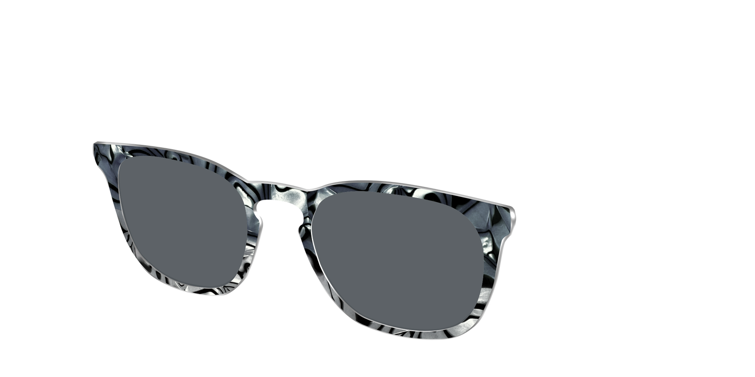 The Polarized Zebra Pearl Split Sun Top - Angle Top Image - Pair Eyewear