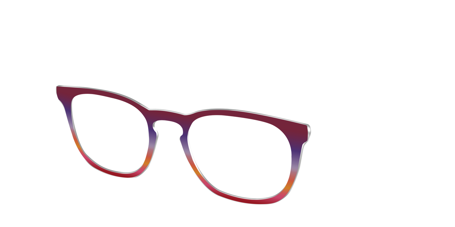 The Primary Gradient - Angle Top Image - Pair Eyewear