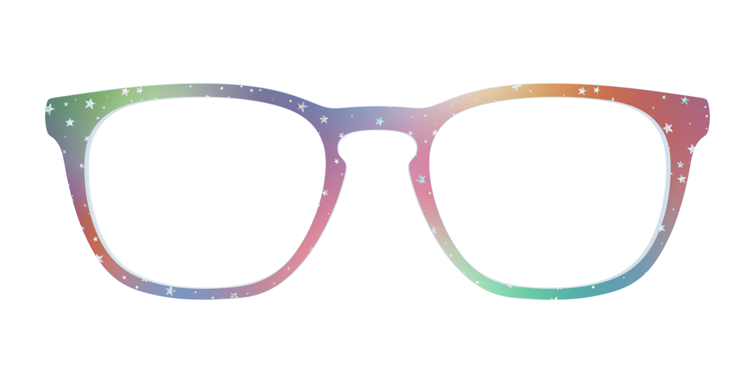 The Rainbow Holographic Celestial - Front Top Image - Pair Eyewear