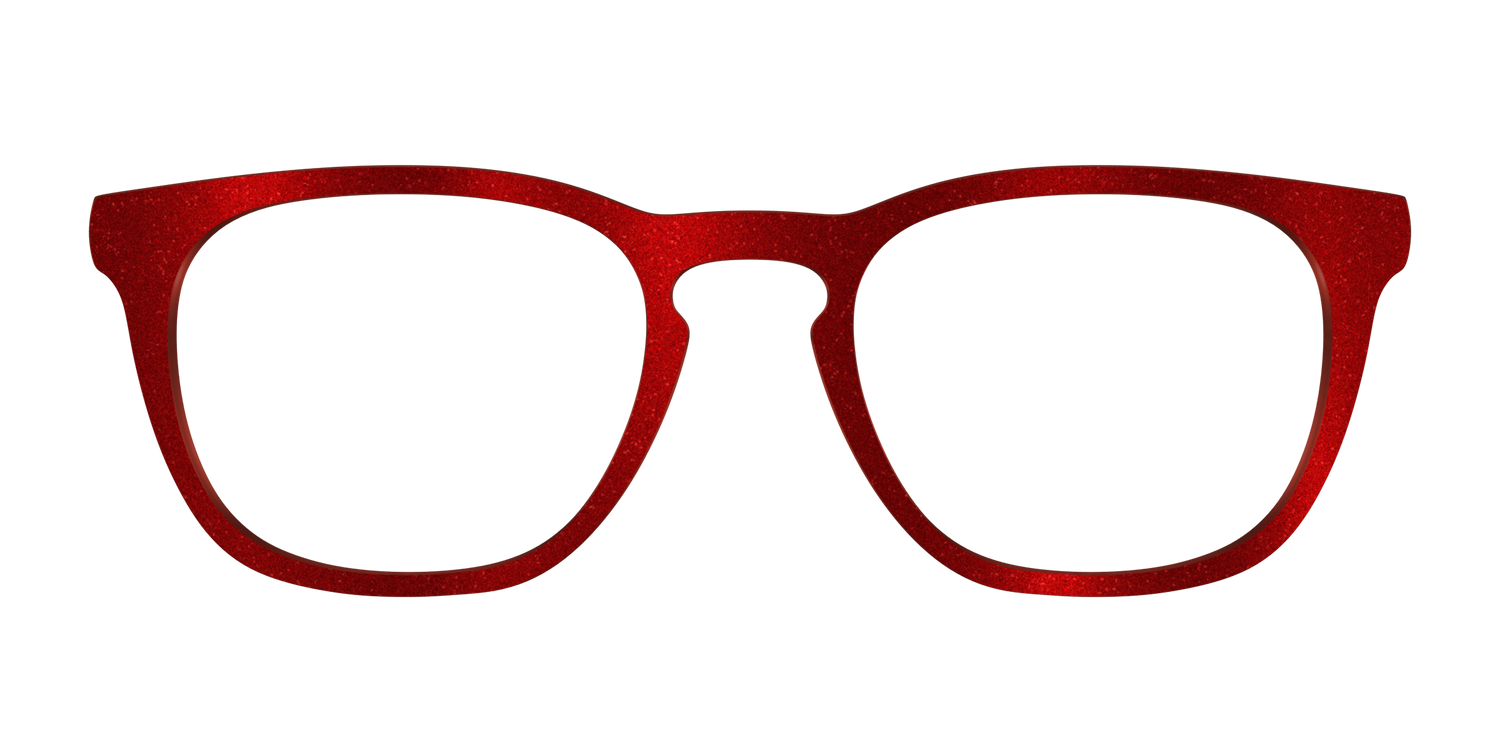 The Red Shimmer - Front Top Image - Pair Eyewear