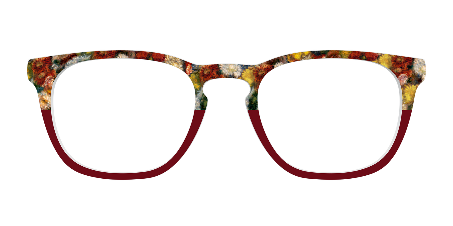 Renoir Bouquet of Chrysanthemums - Front Top Image - Pair Eyewear