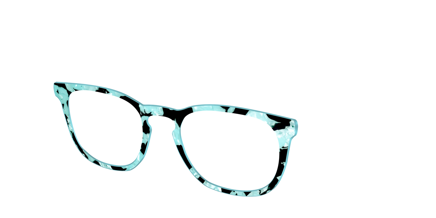 The Robin's Egg Pearl Tortoise - Angle Top Image - Pair Eyewear