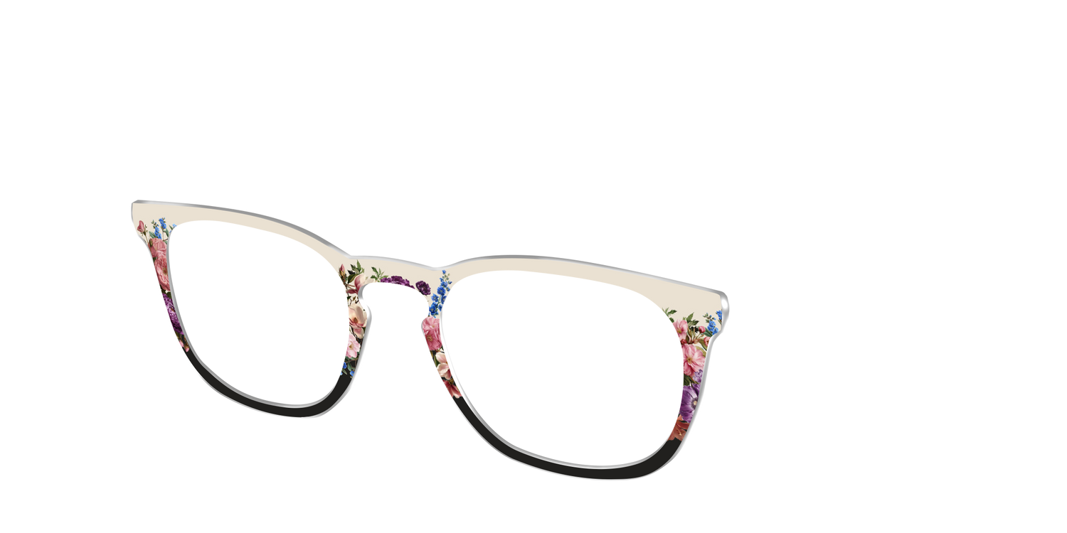 The Romantic Blossoms Split - Angle Top Image - Pair Eyewear
