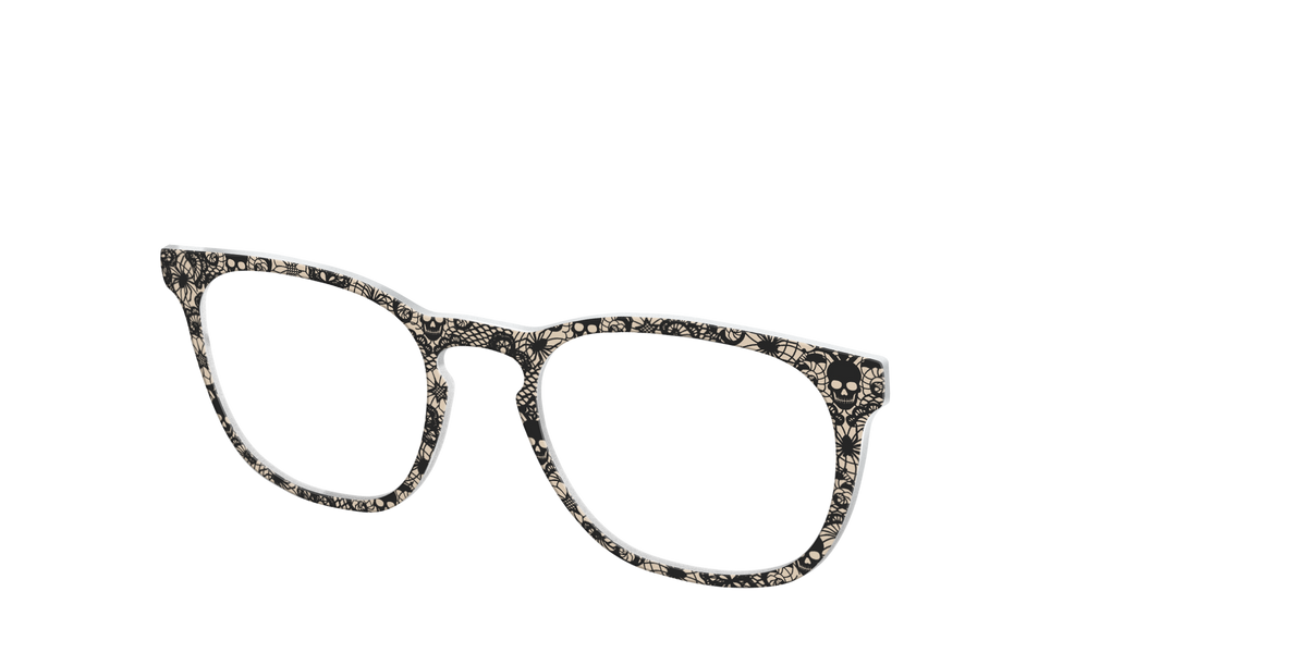 The Skull Lace - Angle Top Image - Pair Eyewear
