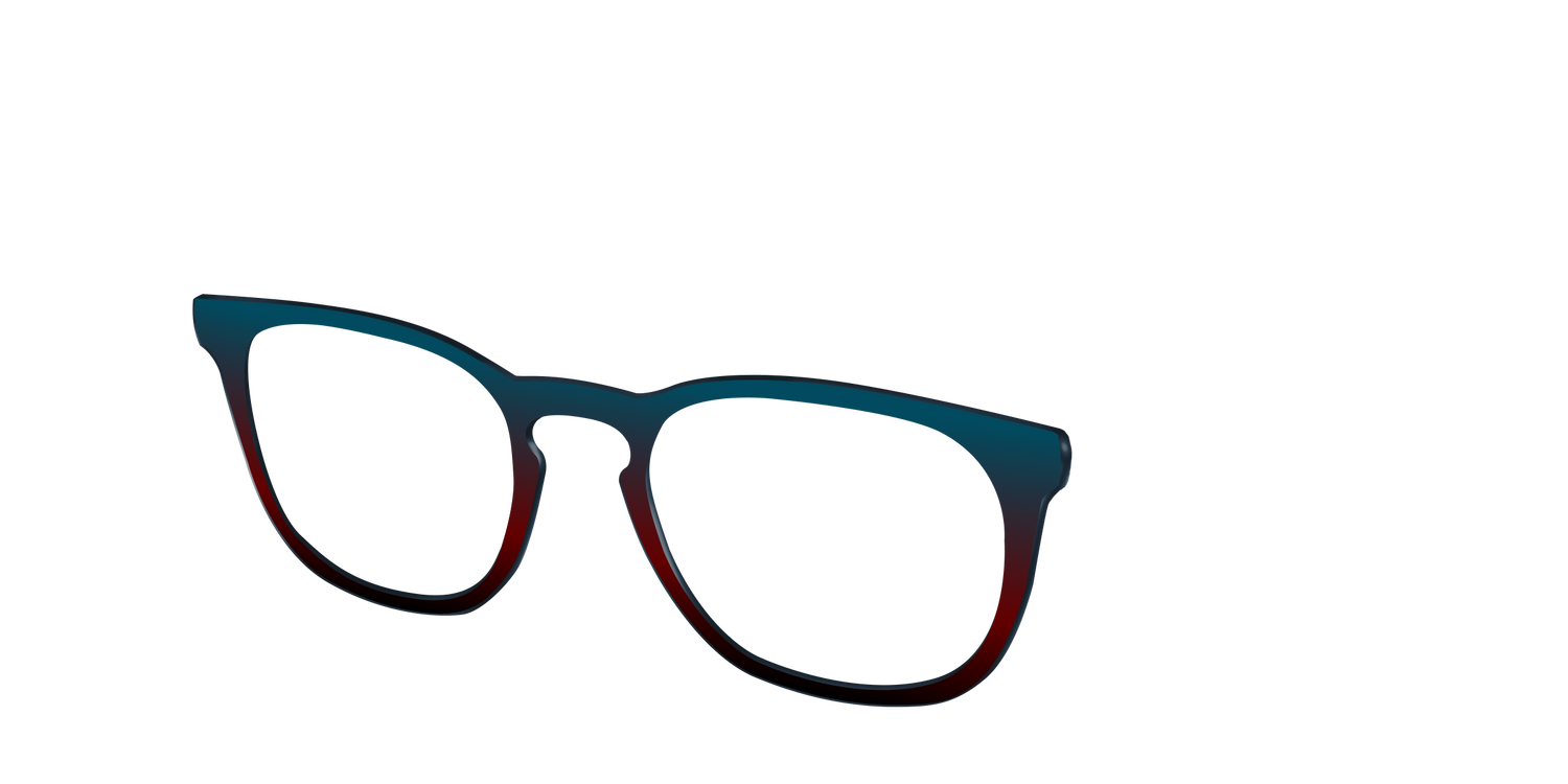 The Teal to Espresso Gradient - Angle Top Image - Pair Eyewear