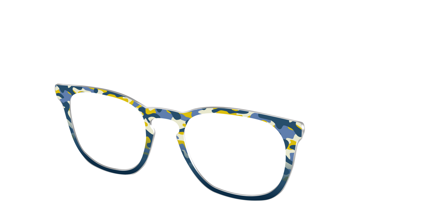 The Waterfront Breeze Camo - Angle Top Image - Pair Eyewear