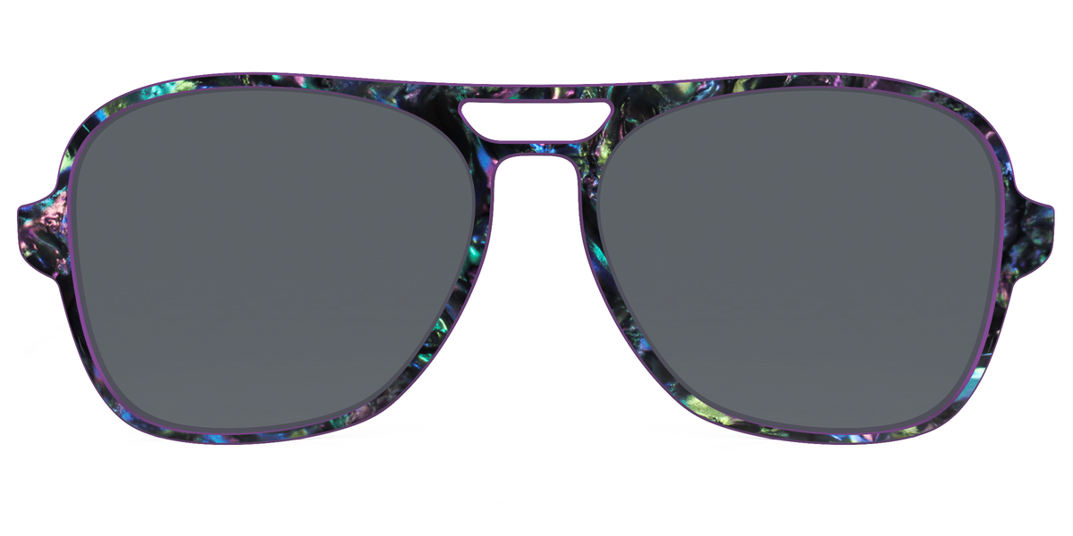 The Polarized Abalone Sun Top - Front Top Image - Pair Eyewear