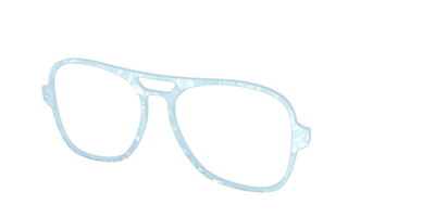The Aquamarine Pearl Marble - Angle Top Thumbnail - Pair Eyewear