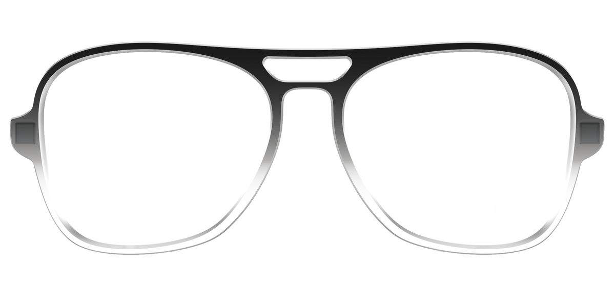 The Black Gradient Crystal - Front Top Image - Pair Eyewear