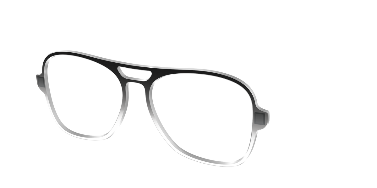 The Black Gradient Crystal - Angle Top Image - Pair Eyewear