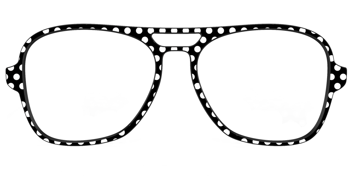 The Black Polka Dots - Front Top Image - Pair Eyewear