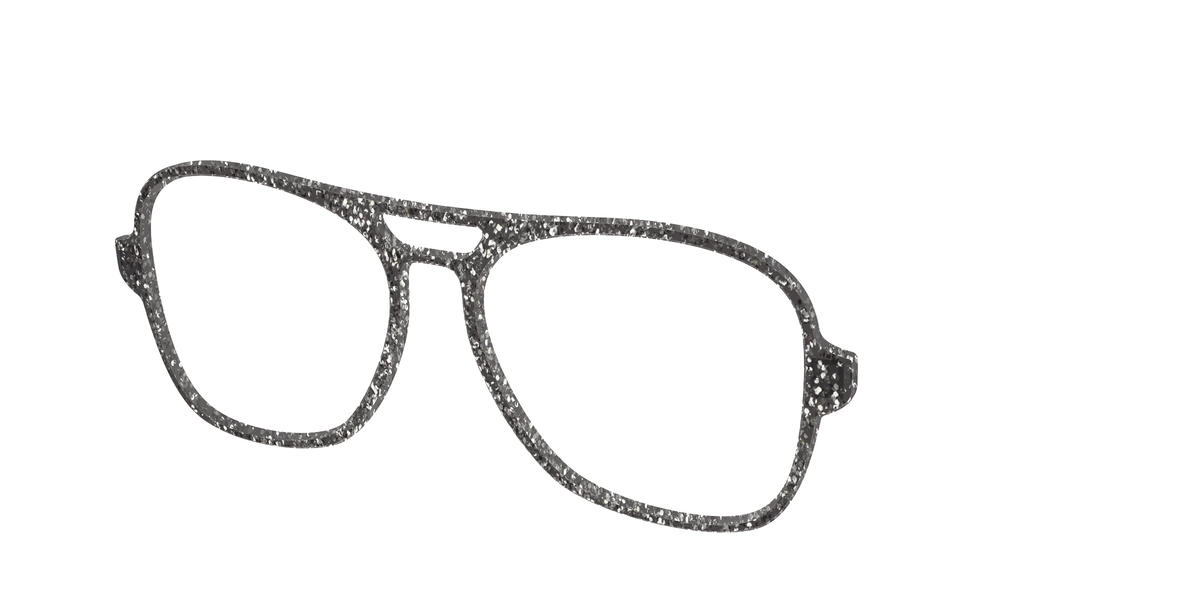The Black Sparkle - Angle Top Image - Pair Eyewear