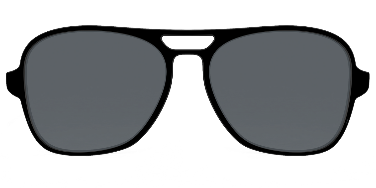 The Polarized Black Sun Top - Front Top Image - Pair Eyewear