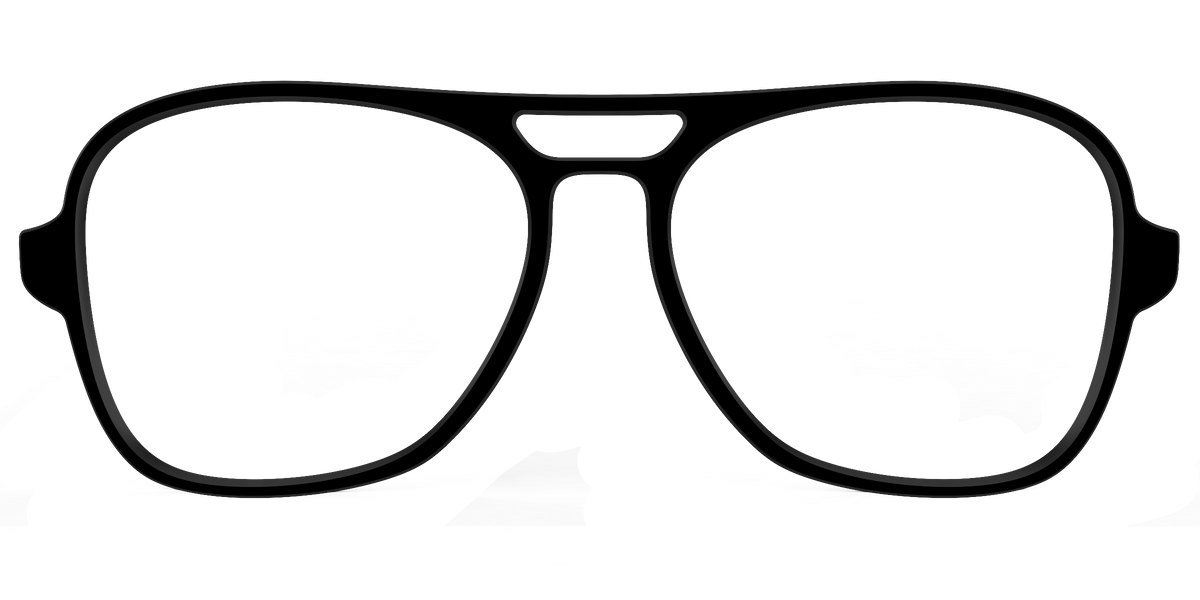 The Black - Front Top Image - Pair Eyewear