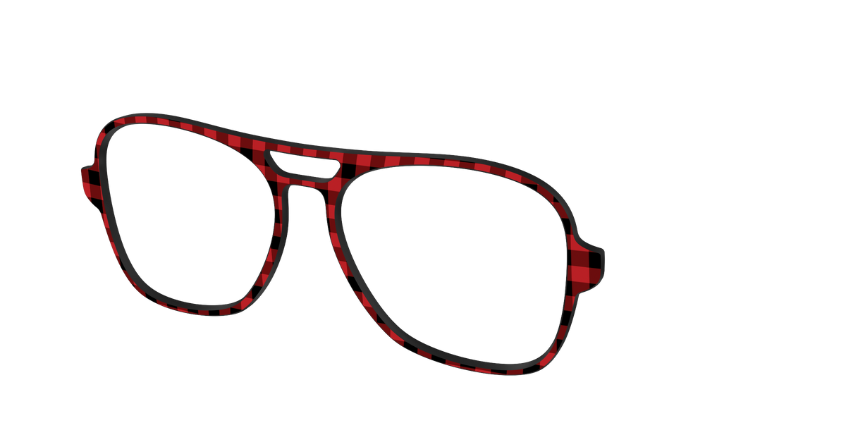 The Buffalo Plaid - Angle Top Image - Pair Eyewear