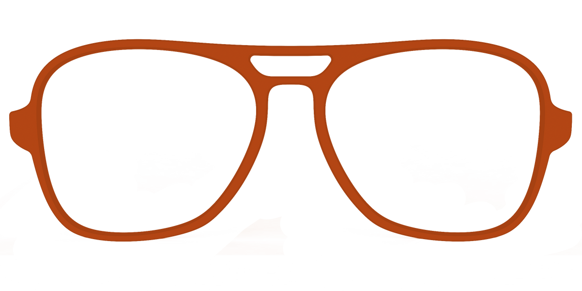 The Burnt Orange - Front Top Image - Pair Eyewear
