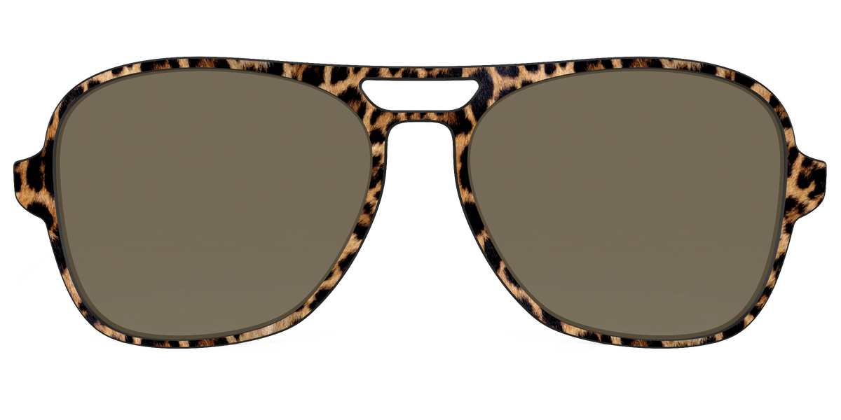 The Polarized Cheetah Spots Sun Top - Front Top Image - Pair Eyewear
