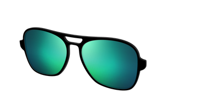 The Polarized Green Reflective Sun Top - Angle Top Thumbnail - Pair Eyewear