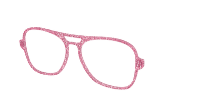 The Hot Pink Sparkle - Angle Top Thumbnail - Pair Eyewear