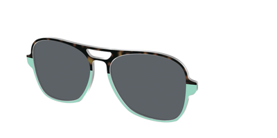The Polarized Matcha Split Sun Top - Angle Top Thumbnail - Pair Eyewear