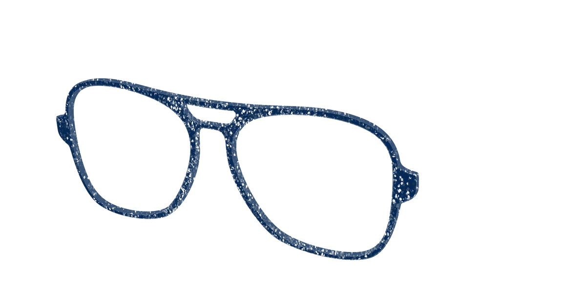 The Navy Sparkle - Angle Top Image - Pair Eyewear