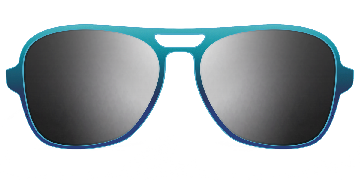 The Polarized Ocean Blue Sun Top - Front Top Image - Pair Eyewear