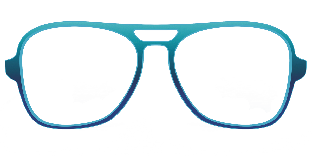 The Ocean Blue - Front Top Image - Pair Eyewear