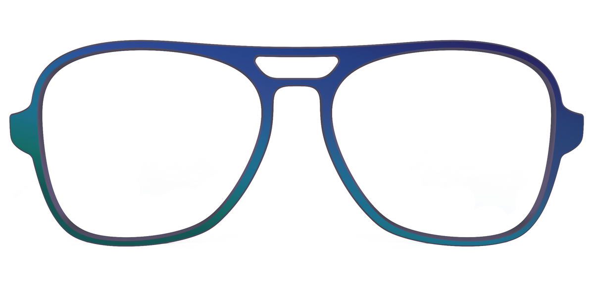 The Peacock Ombre - Front Top Image - Pair Eyewear