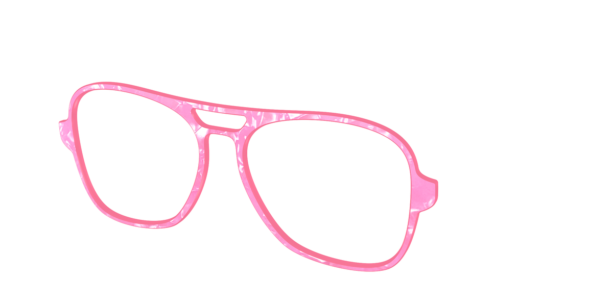 The Pink Tourmaline Pearl Marble - Angle Top Image - Pair Eyewear