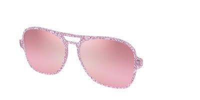 The Polarized Rose Gold Sparkle Sun Top - Angle Top Thumbnail - Pair Eyewear