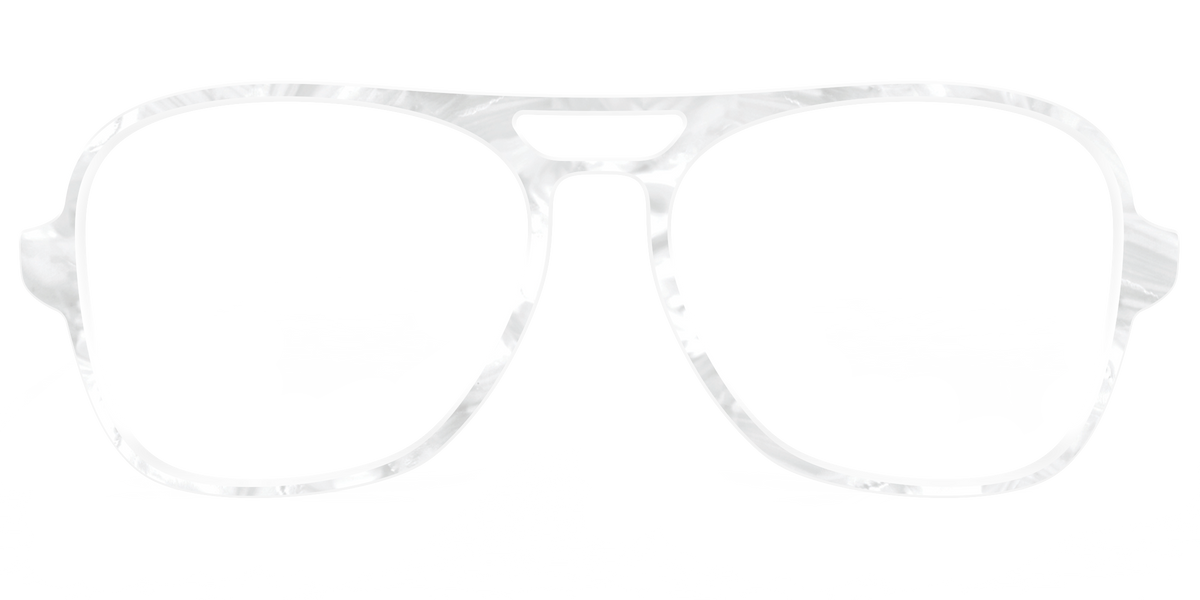 The White Pearlescent - Front Top Image - Pair Eyewear