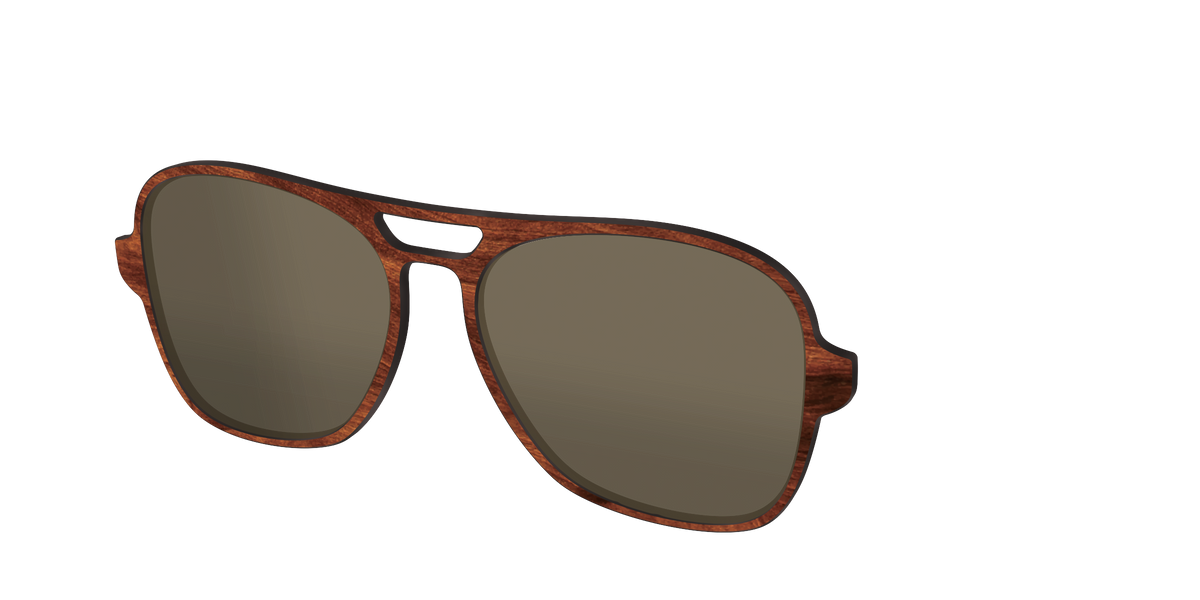 The Polarized Woodgrain Sun Top - Angle Top Image - Pair Eyewear
