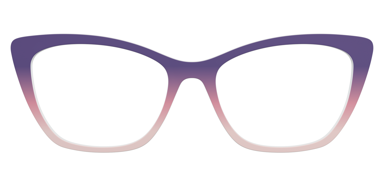 The Acai to Blush Gradient - Front Top Image - Pair Eyewear