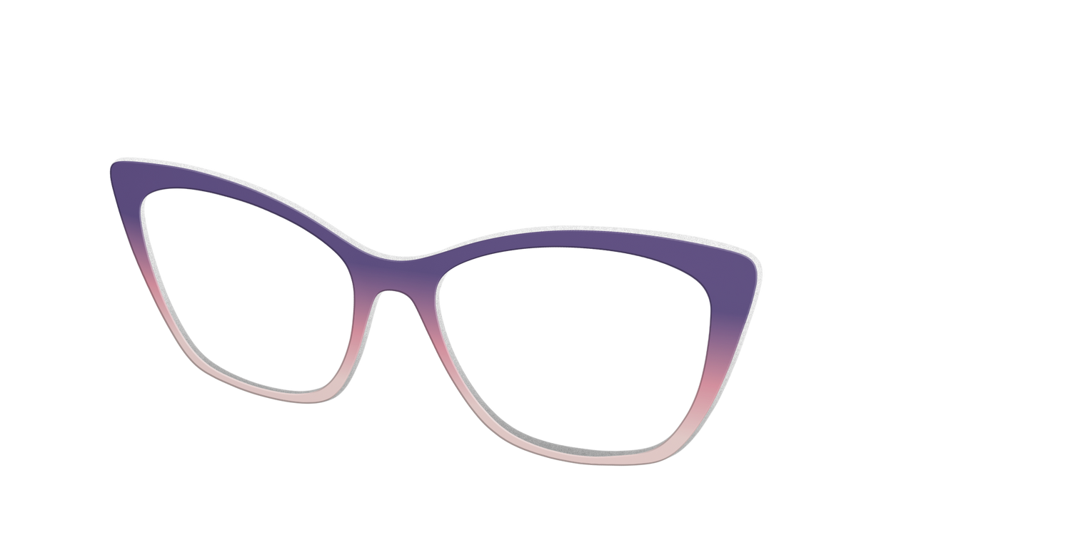 The Acai to Blush Gradient - Angle Top Image - Pair Eyewear