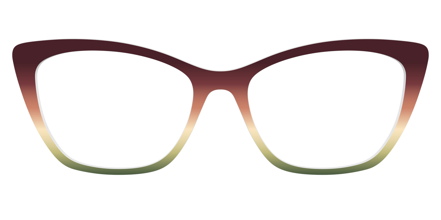 The Acorn to Moss Gradient - Front Top Image - Pair Eyewear