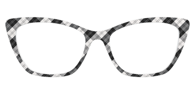 The B&W Plaid - Front Top Thumbnail - Pair Eyewear