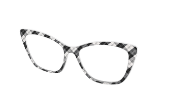 The B&W Plaid - Angle Top Thumbnail - Pair Eyewear