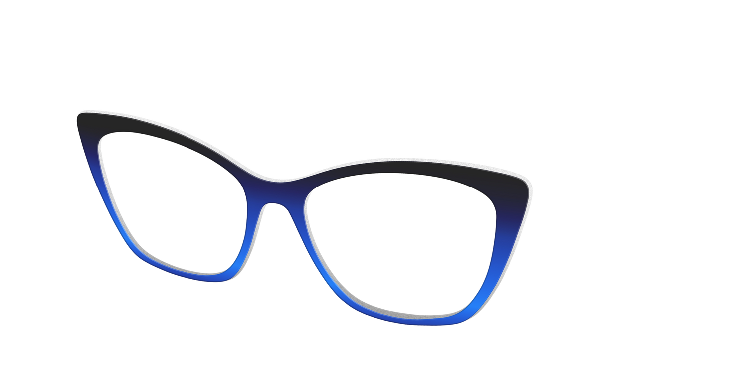 The Black to Blueberry Gradient - Angle Top Image - Pair Eyewear