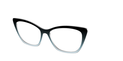 The Black to Blue Smoke Gradient - Angle Top Thumbnail - Pair Eyewear