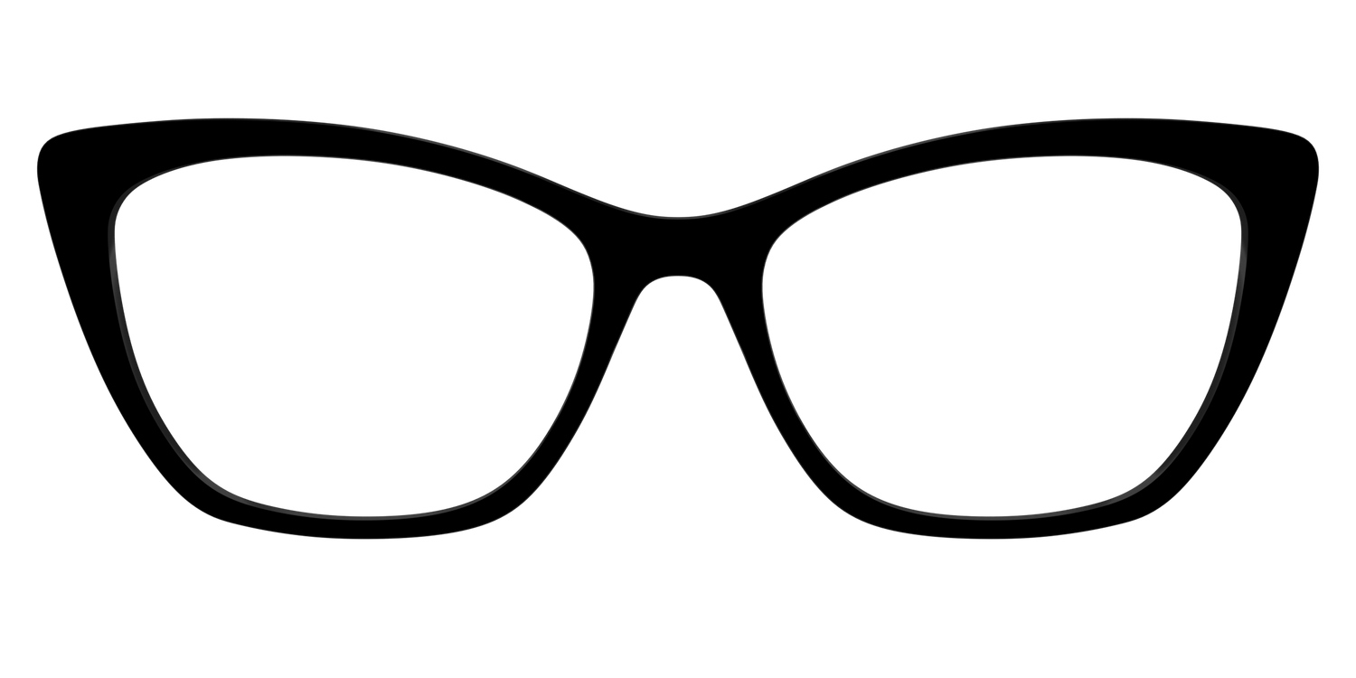 The Black - Front Top Image - Pair Eyewear