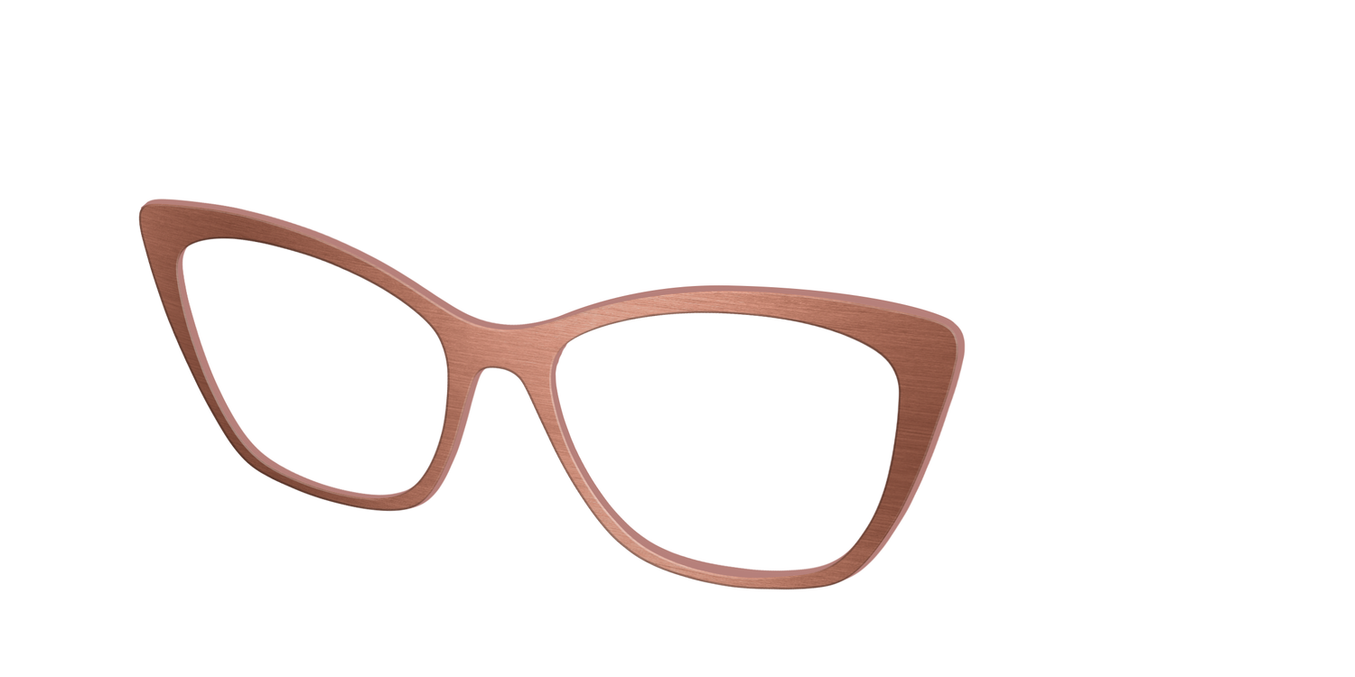 The Brushed Champagne - Angle Top Image - Pair Eyewear