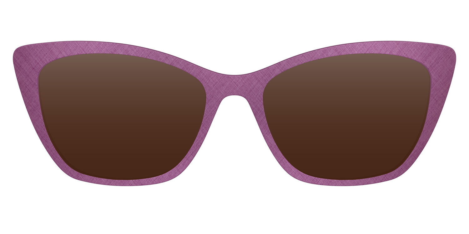 The Polarized Brushed Rose Sun Top - Front Top Image - Pair Eyewear