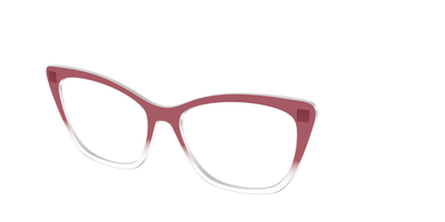 The Burgundy Gradient Crystal - Angle Top Thumbnail - Pair Eyewear