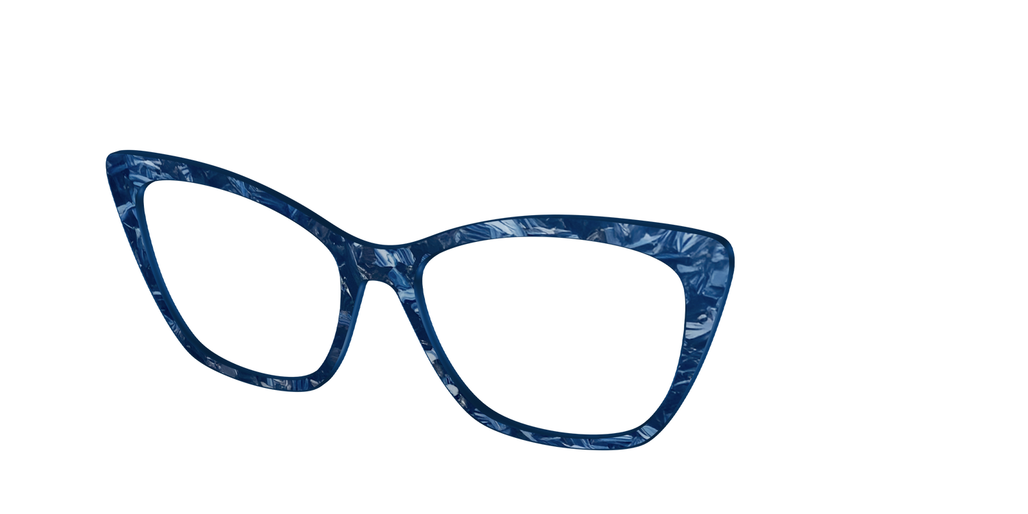 The Deep Slate Pearl Marble - Angle Top Image - Pair Eyewear