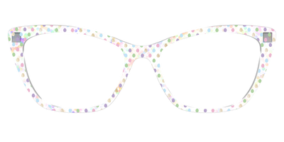 The Egg Polka Dot with Gold Foil Crystal - Front Top Thumbnail - Pair Eyewear
